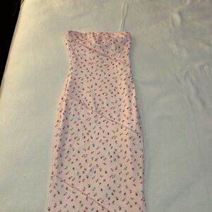 Princess Polly Pink Strapless Sheath Dress